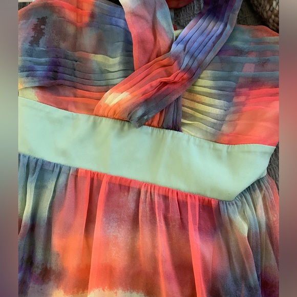 Marciano silk watercolour dress - Picture 6 of 6